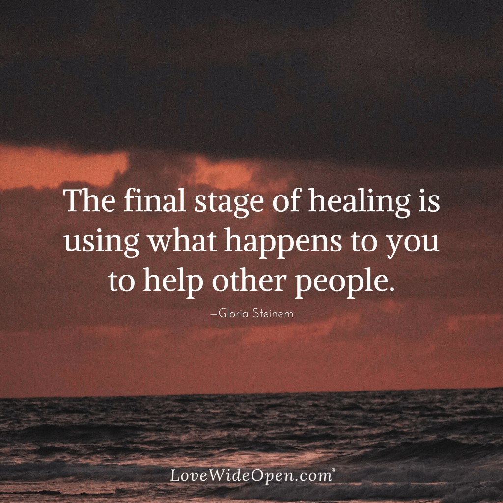 The final stage of healing