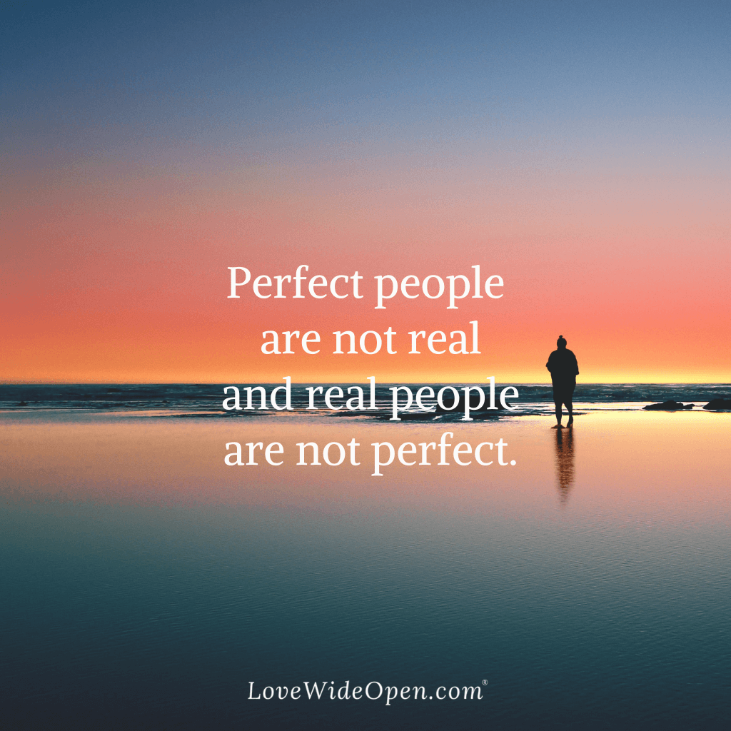 Real people are not perfect