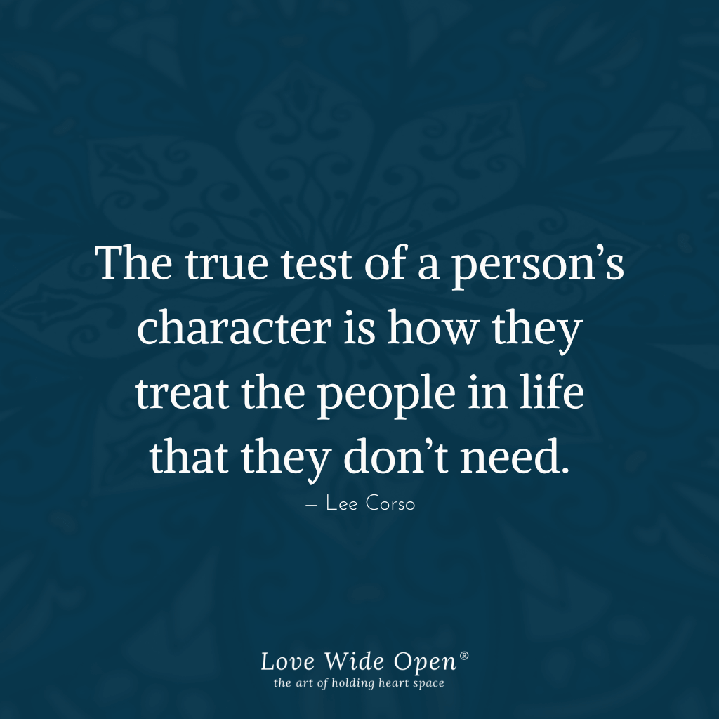 The true test of a person’s character is how they treat the people in life that they don’t need. - Lee Corso